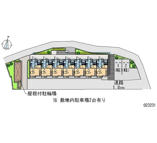 ★手数料０円★守口市八雲西町　月極駐車場（LP）